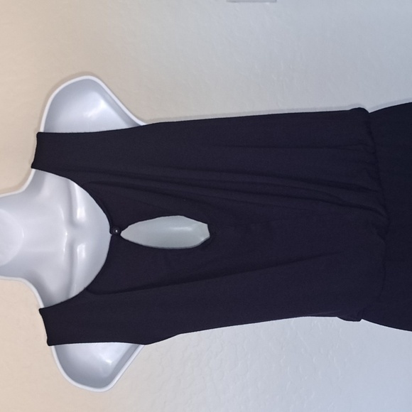 Blue Sleeveless Scoop Neck Sheath Jumpsuit Size Large - Picture 9 of 10